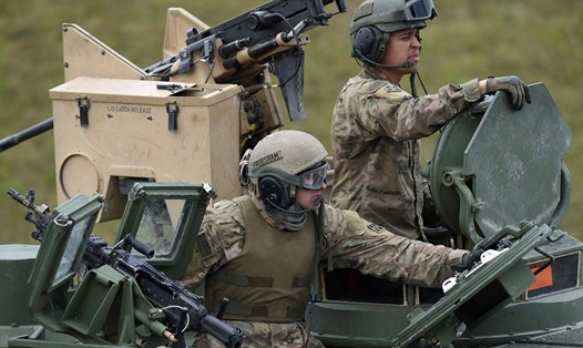 Binh sĩ Mỹ đóng quân tại Đức. Ảnh: AFP
