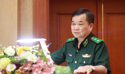 Trung tướng Hoàng Xuân Chiến- Tư lệnh Bộ đội Biên phòng. Ảnh T.Vương