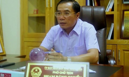 PCT tỉnh Thanh Hoá Phạm Đăng Quyền vừa bị kỷ luật với hình thức cảnh cáo. Ảnh Q.Du
