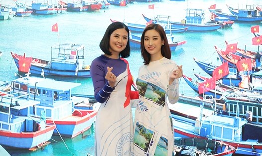 Hoa hậu Việt Nam 2010 Đặng Thị Ngọc Hân và Hoa hậu Việt Nam 2016 Đỗ Mỹ Linh.