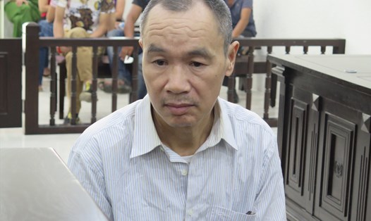Bị cáo Lê Văn Thạo tại phiên tòa sơ thẩm. Ảnh: Việt Dũng