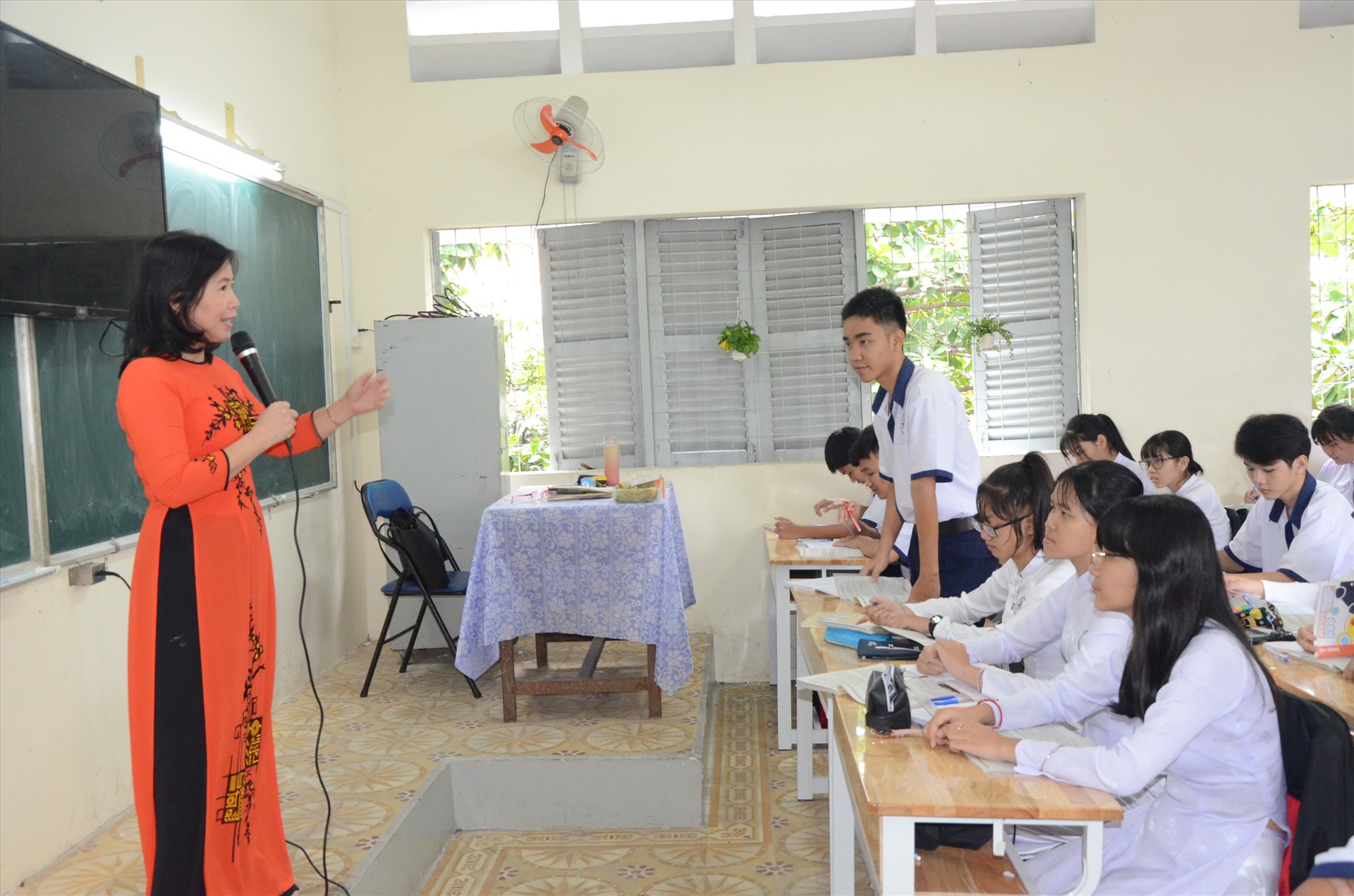 Học sinh một trường THPT tại TPHCM. Ảnh: Huyên Nguyễn