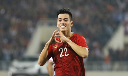 Tiến Linh từng ghi bàn duy nhất giúp tuyển Việt Nam đánh bại UAE 1-0 tại sân Mỹ Đình ngày 14.11.2019. Ảnh: AFC.