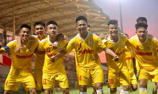 U19 SLNA giành chiến thắng 1-0 trước U19 HAGL 2. Ảnh: Quỳnh Vũ