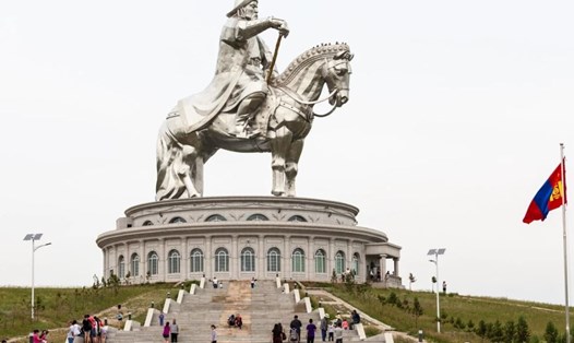 Tượng Thành Cát Tư Hãn ở Mông Cổ. Ảnh: Shutterstock