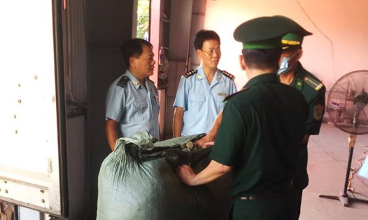 Đà Nẵng bắt 5 container hơn 100 tấn dược liệu nhập lậu từ Trung Quốc. Ảnh: Hồ Văn