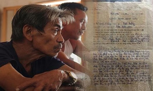 Ông Trần Ngọc Trinh, 1 trong 3 cụ ông bị mang án oan suốt gần 40 năm. Ảnh: Dân Trí