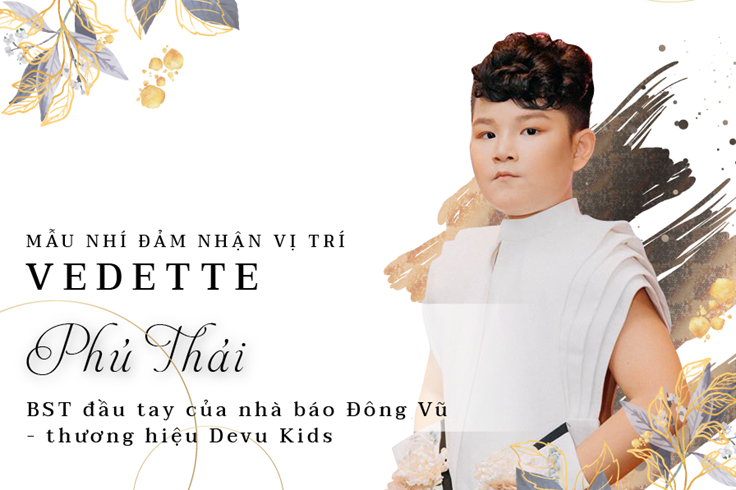 Phú Thái - nhóc tì đa tài làm vedette trong show thời trang "Bướm và Hoa"