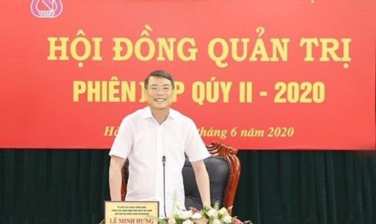 Thống đốc NHNN Việt Nam kiêm Chủ tịch HĐQT NHCSXH Lê Minh Hưng kết luận phiên họp.