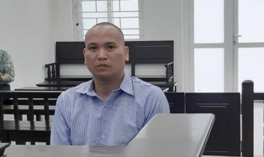 Bị cáo Nguyễn Trọng Tài tại phiên tòa sơ thẩm. Ảnh: V.D.