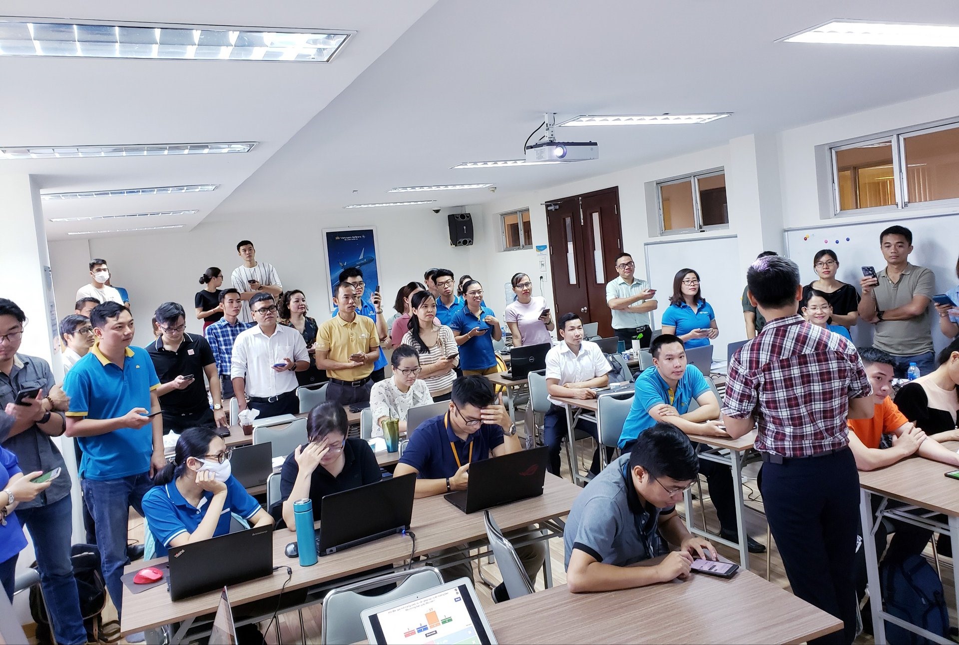 CĐ Tổng Công ty Hàng không tập huấn truyền thông trên mạng xã hội. Ảnh: CĐ Tổng Công ty.