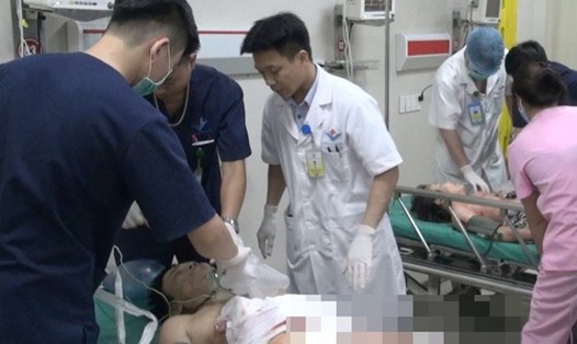 Nạn nhân đang được cứu chữa tại bệnh viện. Ảnh: BVCC