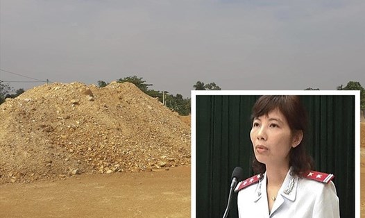 Bị can Nguyễn Thị Kim Anh được xác định là chủ mưu vụ vòi tiền nhà thầu ở tỉnh Vĩnh Phúc. Ảnh: PV