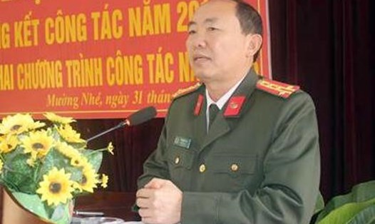 Đại tá Tráng A Tủa nhận cương vị mới là Giám đốc Công an tỉnh Điện Biên. Ảnh: UBND tỉnh Điện Biên.