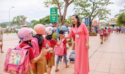 Trường tiểu học Hà Khẩu, TP.Hạ Long, tỉnh Quảng Ninh. Ảnh: Nguyễn Hùng