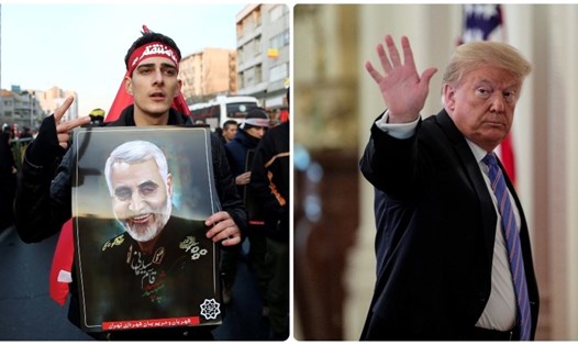 Tổng thống Donald Trump đứng đầu danh sách 36 quan chức Mỹ bị Iran truy nã vì liên quan đến vụ ám sát tướng Qassem Soleimani. Ảnh: Reuters