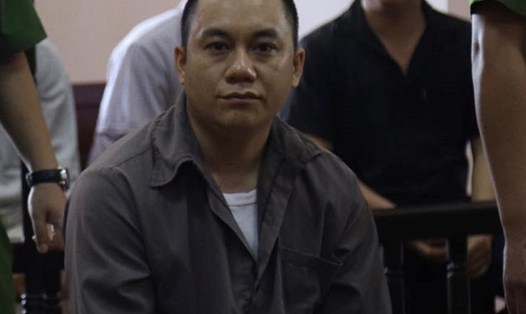 Bị cáo Lê Ngọc Hoàng tại phiên tòa phúc thẩm ngày 4.6. Ảnh: P.Du.