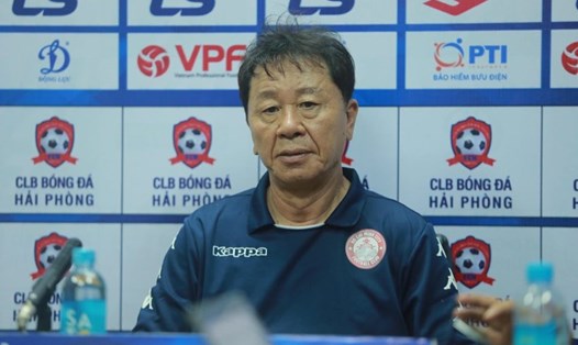 Huấn luyện viên Chung Hae Seong không ngại việc bị Hải Phòng cầm hòa. Ảnh: Thanh Xuân