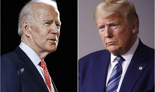 Ứng viên Joe Biden và Tổng thống Donald Trump sẽ là 2 đối thủ chính trong cuộc bầu cử tổng thống Mỹ 2020. Ảnh: AP.