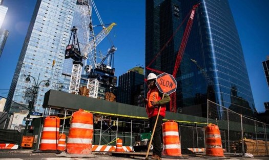 Công nhân xây dựng ở New York. Ảnh: Getty Images