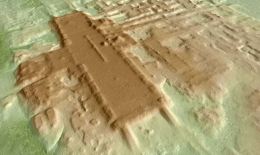 Cấu trúc có quy mô lớn hơn cả kim tự tháp lớn nhất của nền văn minh Maya mới đây được phát hiện ở Mexico. Ảnh: Takeshi Inomata.