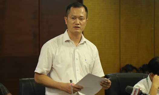 Ông Lê Hoài Nam - vụ trưởng Vụ Quản lý chất lượng môi trường thông tin về luật bảo vệ môi trường (sửa đổi). Ảnh: CTV