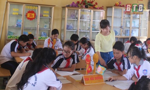 Kỳ thi lớp 10 THPT tại Thái Bình với 3 môn thi Toán, Ngữ Văn và Giáo dục Công dân. Ảnh Báo Thái Bình.