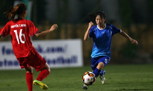 Cầu thủ Sơn La tại giải U19 nữ Quốc gia 2020. Ảnh: VFF