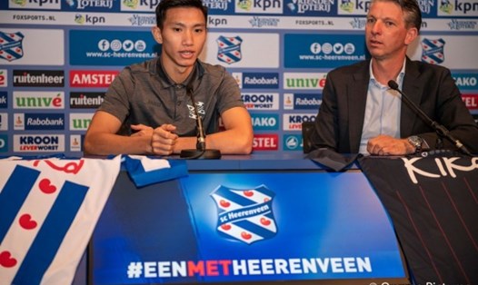 Đoàn Văn Hậu trở lại Viêt Nam chỉ sau  một mùa giải gắn bó với SC Heerenveen. Ảnh: SC Heerenveen.