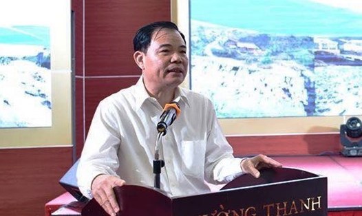 Bộ trưởng Bộ NNPTNT Nguyễn Xuân Cường tại hội nghị. Ảnh: Ngọc Hà