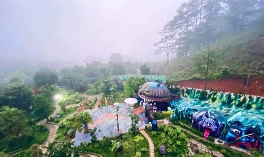 Một góc khu du lịch Quỷ Núi ở Lạc Dương, Lâm Đồng. Ảnh Thanh Hải