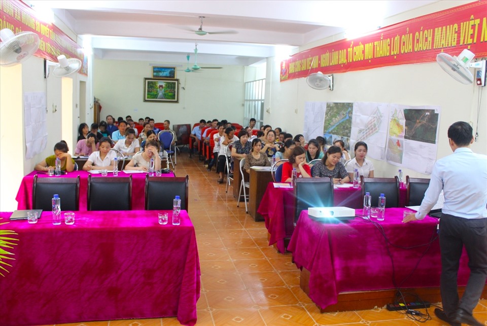 Đoàn viên công đoàn tham gia lớp tập huấn. Ảnh: Xuân Nghĩa