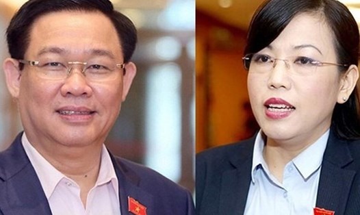 Quốc hội vừa ban hành các Nghị quyết về nhân sự với ông Vương Đình Huệ và bà Nguyễn Thanh Hải. Ảnh PV