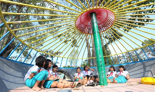 1.400 trẻ em Quảng Nam được tiếp cận “Sân chơi Xanh”. Ảnh: Nguyễn Quang