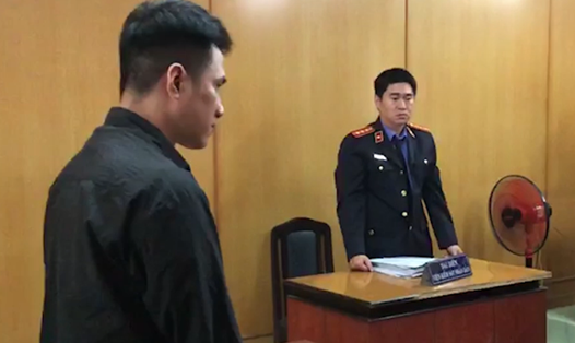 Bị cáo Trương Tín tại tòa. Ảnh: Anh Tú