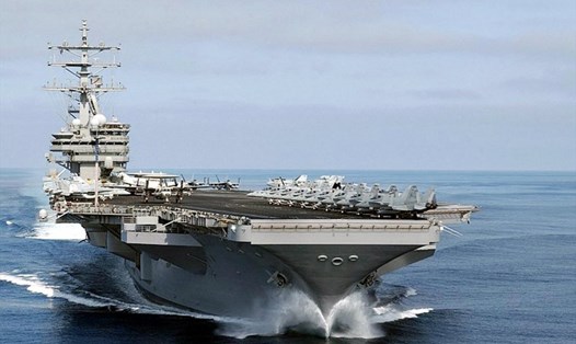 Tàu sân bay USS Nimitz của hải quân Mỹ. Ảnh: AFP.