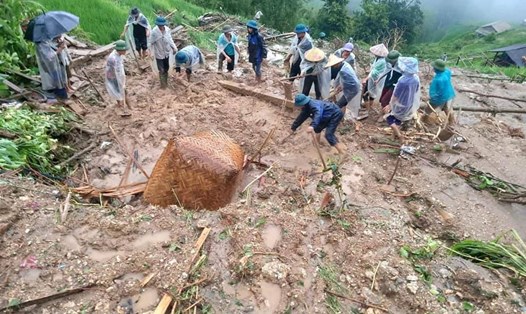 Trận mưa lớn, sạt lở đất đã gây ra nhiều thiệt hại trên địa bàn tỉnh Hà Giang. Ảnh: Di Hân