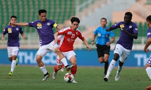 Công Phượng từng ghi bàn vào lưới Hà Nội ở trận tranh Siêu Cúp Quốc gia 2019. Ảnh: Duy Anh.