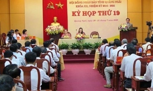 HĐND tỉnh Quảng Ngãi khóa XII nhiệm kỳ 2016-2021, kỳ họp thứ 19. Ảnh: L.Bằng