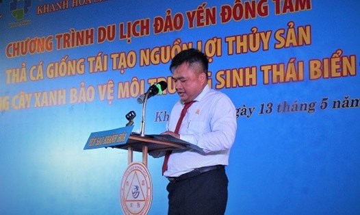 Ông Đinh Viết Thuận - Phó Tổng Giám đốc Công ty Yến sào Khánh Hòa. Ảnh: Thu Hà