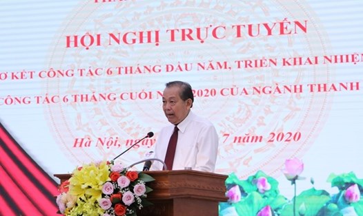 Phó Thủ tướng Thường trực Chính phủ Trương Hòa Bình phát biểu chỉ đạo tại Hội nghị. Ảnh: Thái Hải