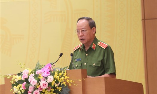 Thượng tướng Lê Quý Vương - Thứ trưởng Bộ Công an. Ảnh T.Vương