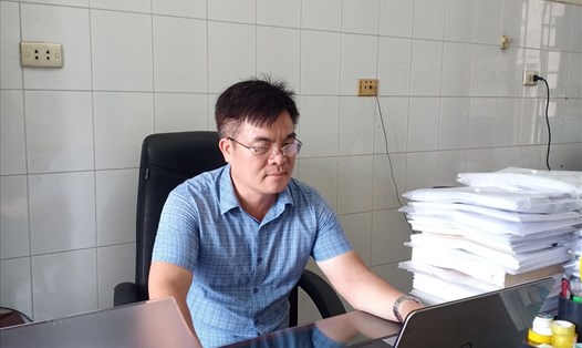 Tiến sĩ Nguyễn Quang Trung - Trưởng phòng Hóa học xanh, Viện Hóa Học, Viện Hàn Lâm Khoa học và Công nghệ Việt Nam. Ảnh: Thanh Hà