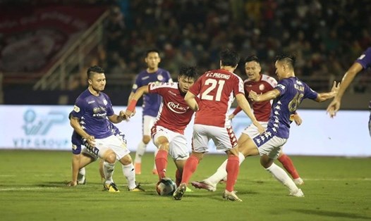 Hà Nội đánh bại TP.HCM tỉ số 3-0 ngay trên sân Thống Nhất. Ảnh: HCMFC