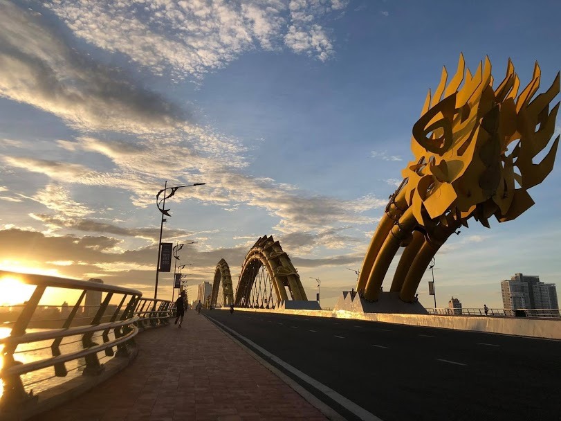 Đà Nẵng bắt đầu trở lại những ngày vắng khách du lịch vì thực hiện giãn cách xã hội. Ảnh: Thanh Hải