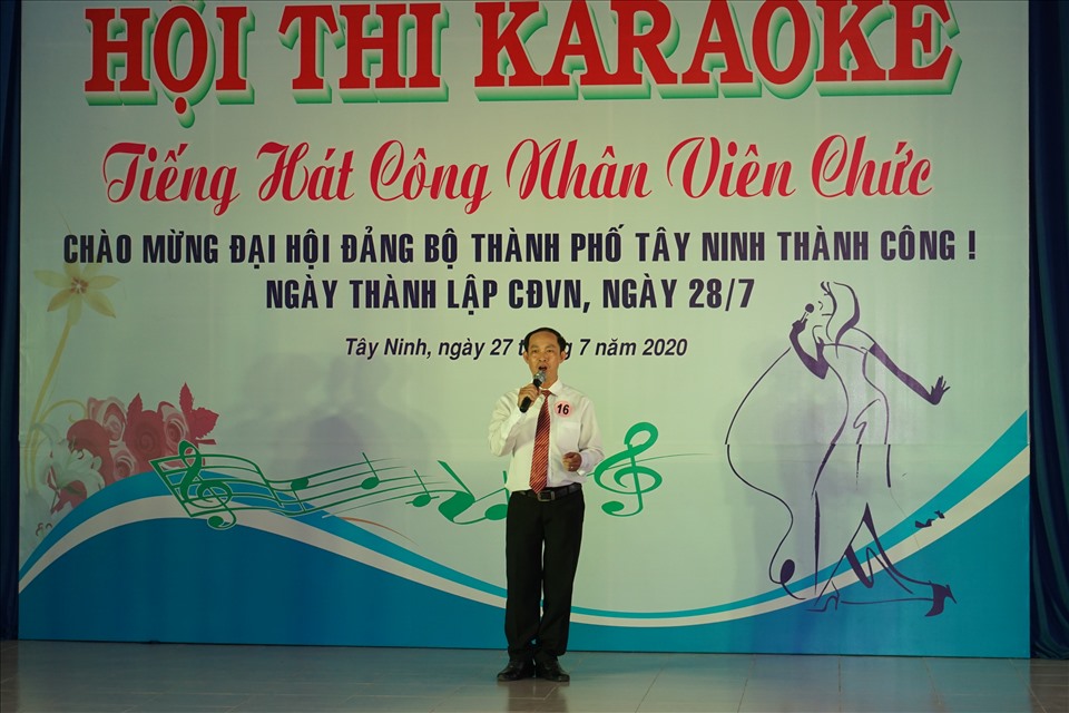 Tiết mục dự thi của thí sinh. Ảnh LĐLĐ Tây Ninh