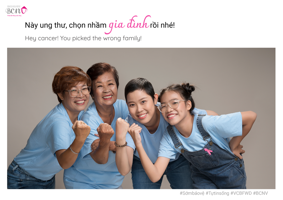 Bộ ảnh “Thank you for being my umbrella” ghi lại những khoảnh khắc hạnh phúc, lạc quan của các nhân vật đã và đang kiên cường đối diện với ung thư. Ảnh NVCC Bộ ảnh “Thank you for being my umbrella” ghi lại những khoảnh khắc hạnh phúc, lạc quan của các nhân vật đã và đang kiên cường đối diện với ung thư. Ảnh NVCC