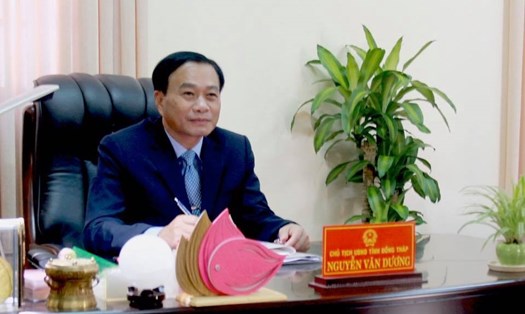 Chủ tịch UBND tỉnh Đồng Tháp Nguyễn Văn Dương. Ảnh: Cổng thông tin điện tử tỉnh Đồng Tháp