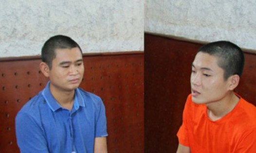 Hai trong số 3 đối tượng bị bắt tạm giam vì đưa người nhập cảnh trái phép. Ảnh: Công an tỉnh Lào Cai.