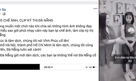 Trên mạng xã hội kêu gọi ngưng kỳ thị Đà Nẵng. Ảnh FB Tiên Sa